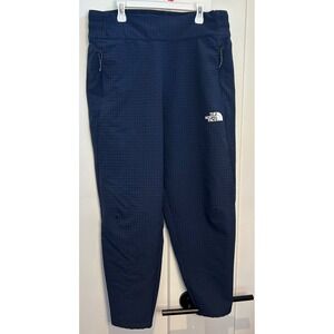 The North‎ Face Tekware FlashDry Navy Blue Grid Textured Pants Womens L